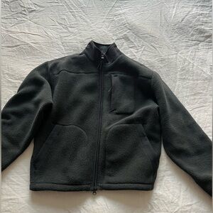 Outdoor Voices Black Fleece Jacket
